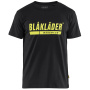 előnézet BLAKLADER Sweden Logo fekete férfi póló 100% pamutból kényelmes és jól szellőző