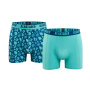 előnézet BLAKLADER zöld férfi boxeralsó cotton stretch, 2 darabos csomag, nyári minta
