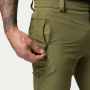 előnézet Beyond Nordic Sweden BN012 olívazöld férfi könnyű outdoor nadrág, stretch H2O