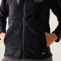 előnézet REGATTA Mayse Full Zip fekete női outdoor pulóver egész éves, kényelmes