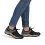 előnézet RIEKER L0593-00 fekete női kényelmes sneaker cipő Antistress technológiával