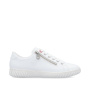 előnézet RIEKER N0900-81 fehér női bőr sneaker Antistress technológiával