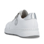 előnézet RIEKER N6508-80 fehér női bőr sneaker Antistress technológiával