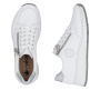 előnézet RIEKER N6508-80 fehér női bőr sneaker Antistress technológiával