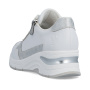 előnézet RIEKER N9301-80 fehér női bőr sneaker Antistress technológiával