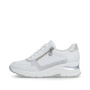 előnézet RIEKER N9301-80 fehér női bőr sneaker Antistress technológiával