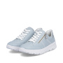 előnézet RIEKER N1313-12 kék női sneaker természetes bőrből Antistress talppal