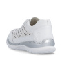 előnézet RIEKER L3217-80 fehér női bőr sportcipő, légáteresztő, Antistress talp