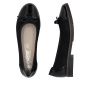 előnézet RIEKER 45358-00 fekete női modern balerina cipő, minden outfithez illő