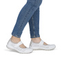 előnézet RIEKER L32B5-82 fehér női nyári félcipő, jól szellőző, Antistress