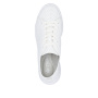 előnézet RIEKER 45602-80 fehér női nyári bőr sportcipő, jól szellőző, Antistress