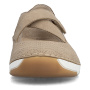 előnézet RIEKER 55958-20 bézs női balerina meleg nyári napokra, Antistress