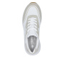 előnézet RIEKER N8503-81 fehér női modern bőr sneaker, Antistress talp