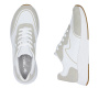 előnézet RIEKER N8503-81 fehér női modern bőr sneaker, Antistress talp
