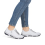 előnézet RIEKER 55901-80 fehér női bőr sneaker, modern megjelenés, Antistress talp