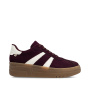 előnézet RIEKER M7601-30 bordó női platformos sportcipő 3 cm-es platformmal, modern és ké