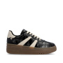 előnézet RIEKER M7601-00 fekete női platformos sportcipő 3 cm-es talppal, modern és kénye