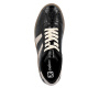 előnézet RIEKER M7601-00 fekete női platformos sportcipő 3 cm-es talppal, modern és kénye
