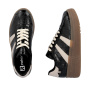 előnézet RIEKER M7601-00 fekete női platformos sportcipő 3 cm-es talppal, modern és kénye