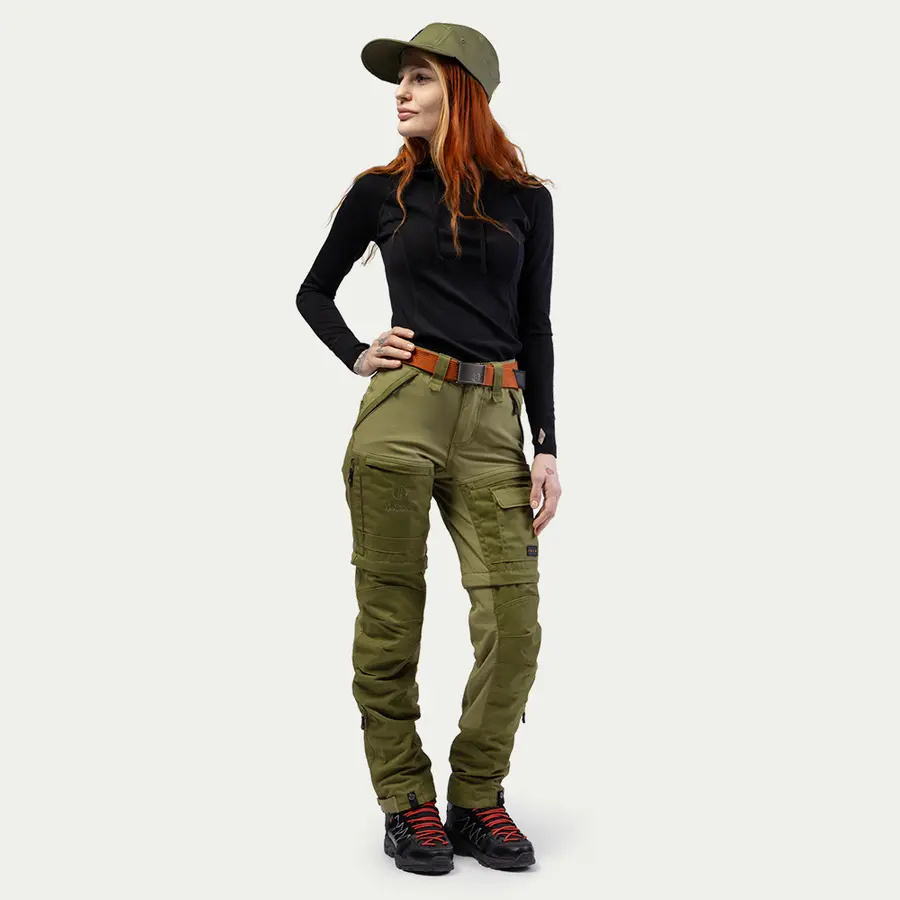 részlet Beyond Nordic Sweden Zip-Off Teflon EcoElite® női túranadrág