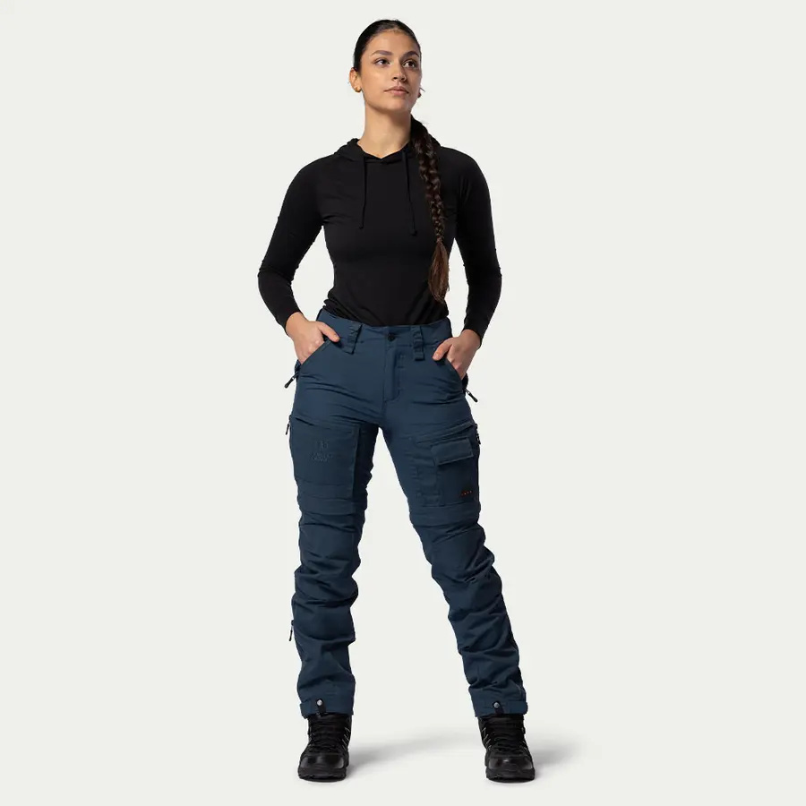 részlet Beyond Nordic Sweden Zip-Off kék női 2 az 1-ben outdoor nadrág Teflon EcoElite®