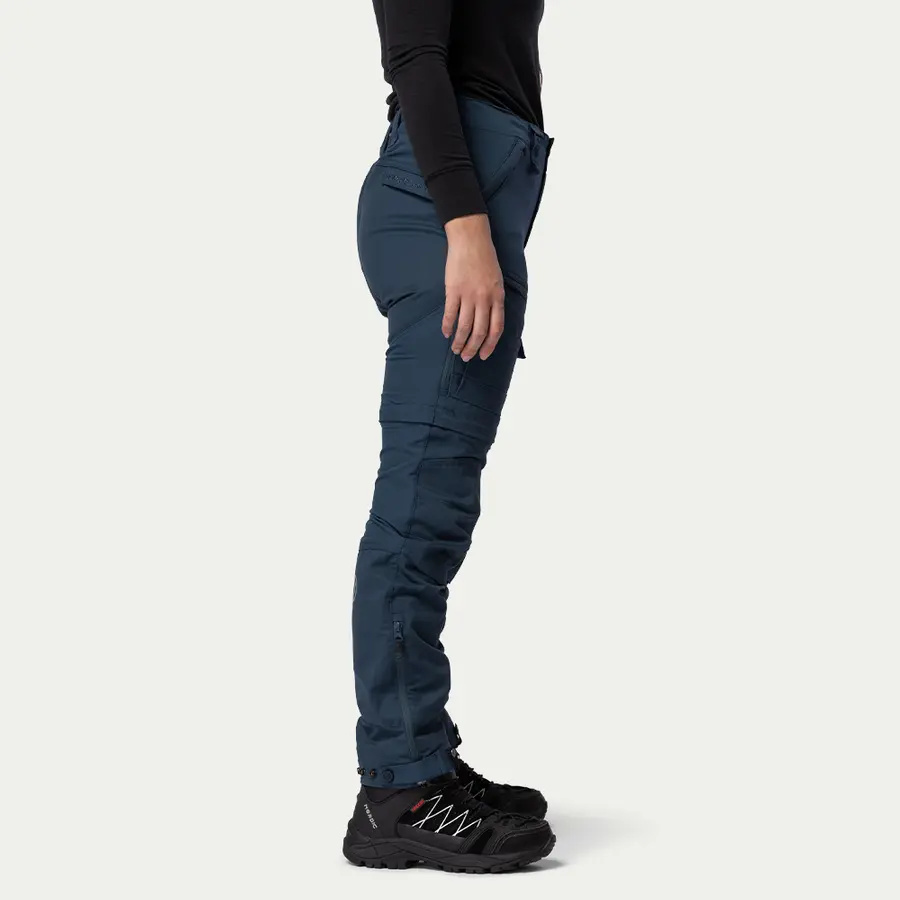 részlet Beyond Nordic Sweden Zip-Off kék női 2 az 1-ben outdoor nadrág Teflon EcoElite®