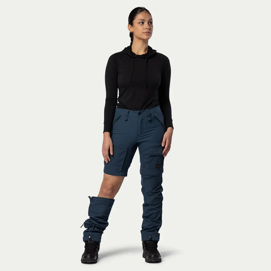 részlet Beyond Nordic Sweden Zip-Off kék női 2 az 1-ben outdoor nadrág Teflon EcoElite®