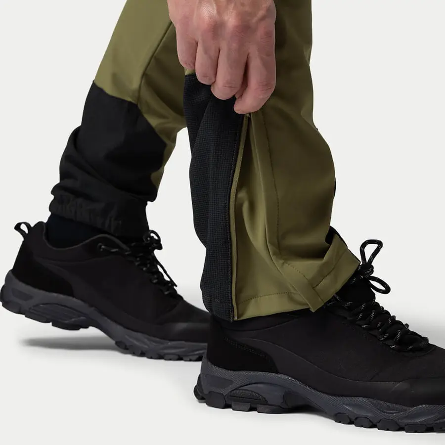 részlet Beyond Nordic Sweden BN012 olívazöld férfi könnyű outdoor nadrág, stretch H2O