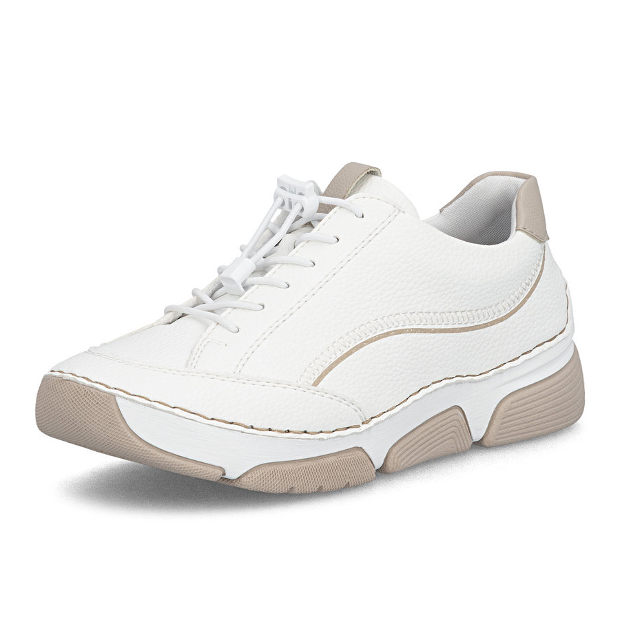 részlet RIEKER 45969-80 fehér női sneaker Antistress technológiával