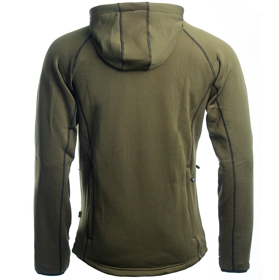 részlet ARRAK SWEDEN Power olivová pánská funkční outdoor bunda/mikina