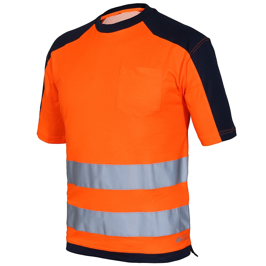 részlet Industrial Starter 08186 reflexní triko oranžové