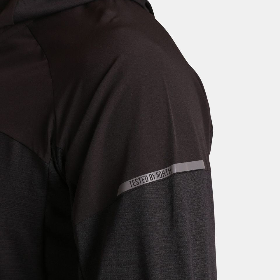 részlet KILPI Memphis-M fekete férfi outdoor kabát Siberium membránnal