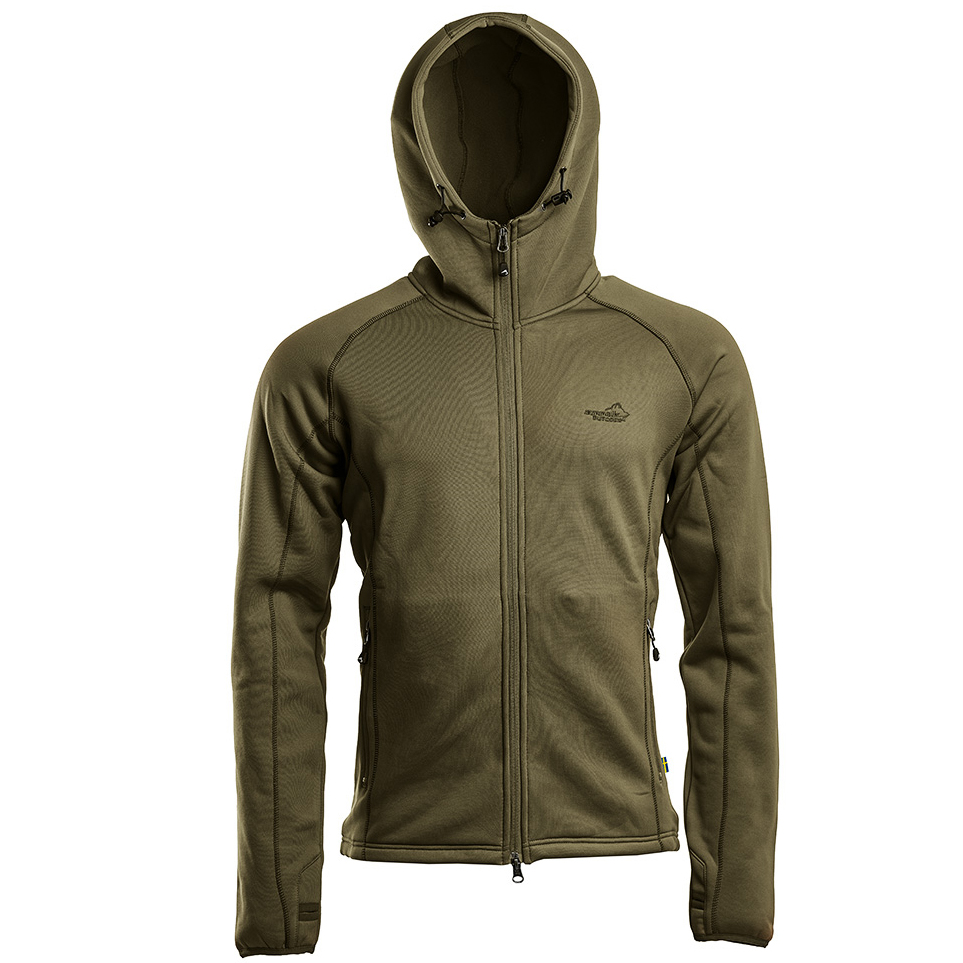 részlet ARRAK SWEDEN Power olivová pánská funkční outdoor bunda/mikina