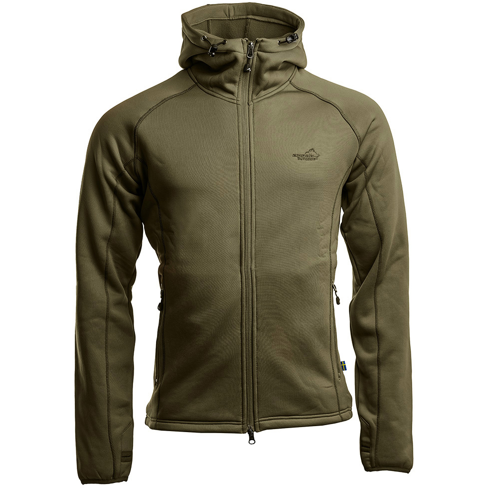 részlet ARRAK SWEDEN Power olivová pánská funkční outdoor bunda/mikina