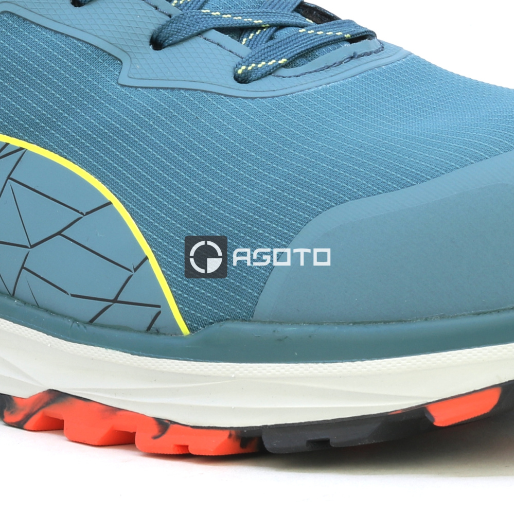 részlet PUMA Xplore Low S3 ESD kék férfi könnyű munkavédelmi cipő, puha lépéskomfort