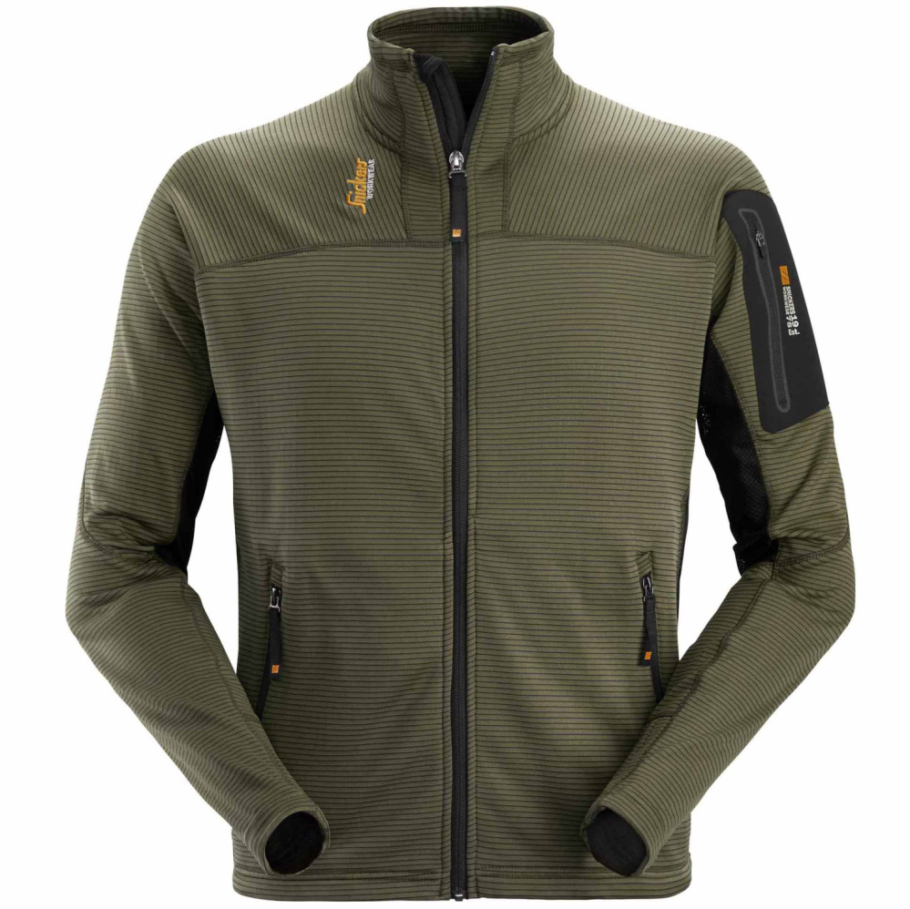 részlet SNICKERS Mikrofleece Zip Stretch férfi pulóver