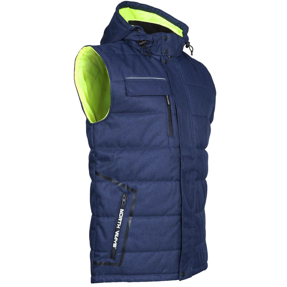 részlet Nine Worths Maximy kék férfi munkavédelmi mellény WP 5000 mm