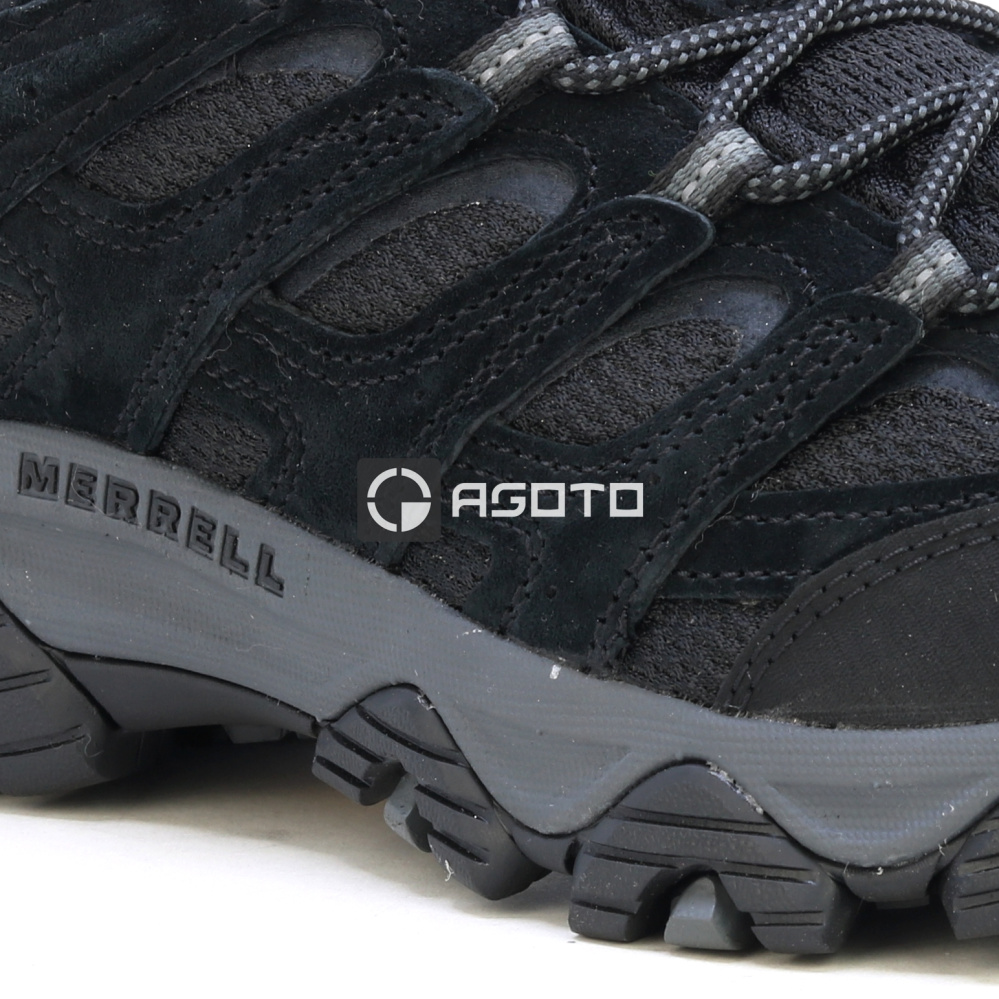 részlet MERRELL MOAB 3 black night trekking cipők