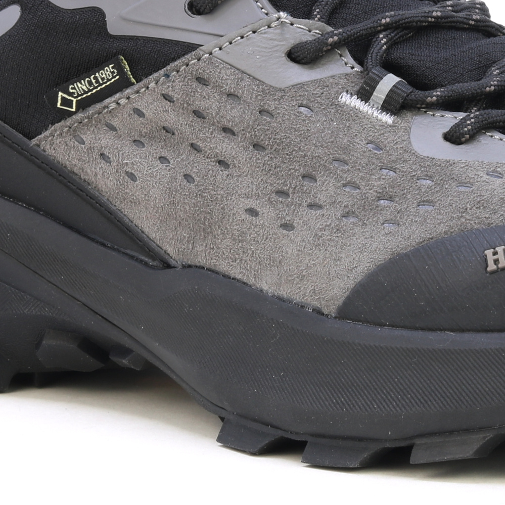 részlet Humtto Outdoor Devon szürke férfi bőr kényelmes outdoor cipő