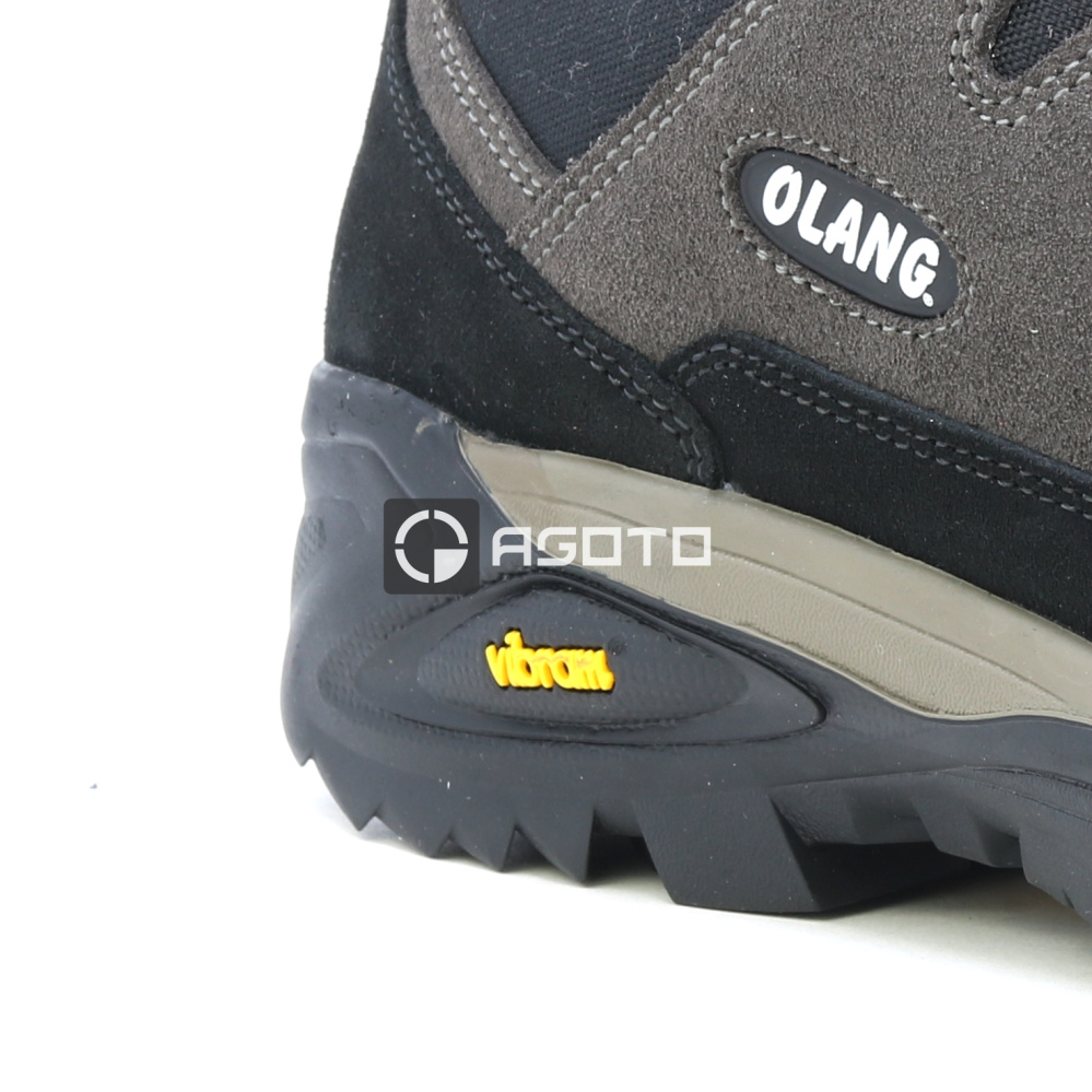 részlet OLANG Biella 896 barna férfi outdoor cipő valódi bőrből, kényelmes és könnyű