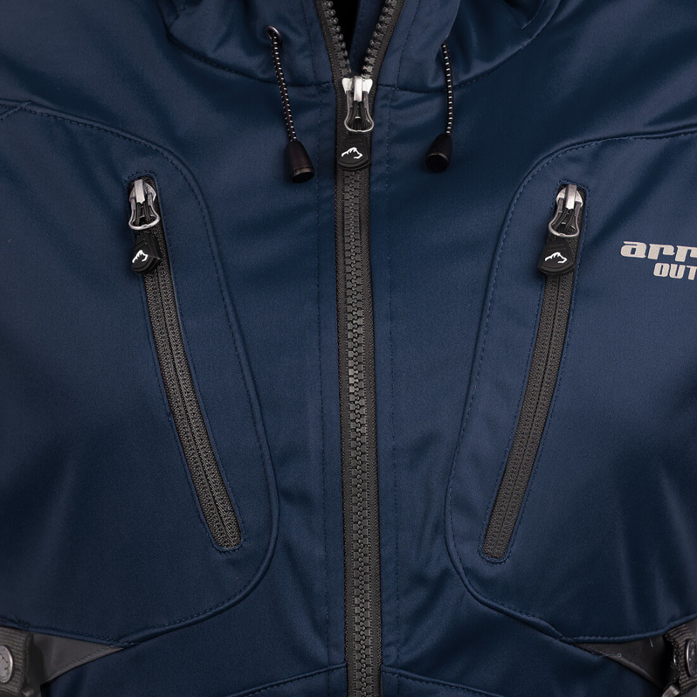 részlet ARRAK SWEDEN Akka softshell 3000 mm férfi trekking kabát