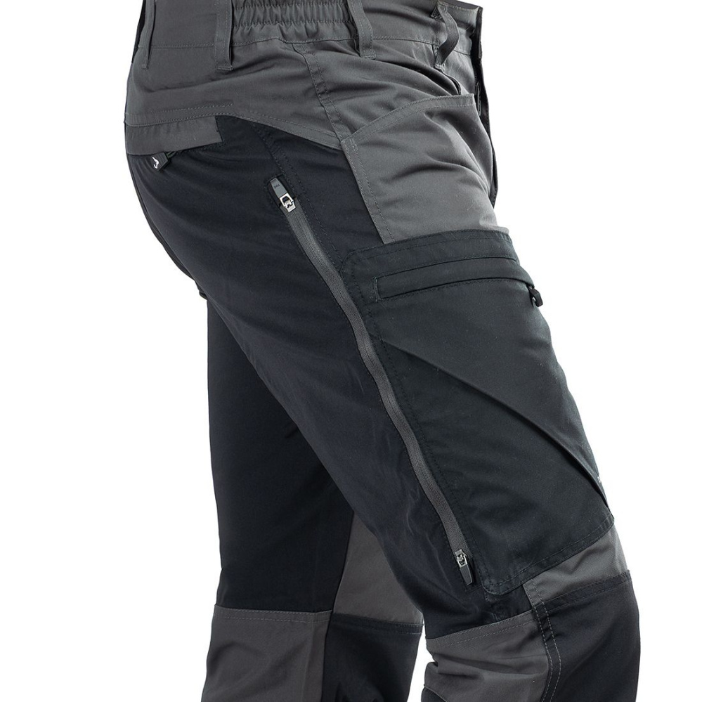 részlet ARRAK Sweden Active szürke férfi outdoor nadrág, vízálló, rugalmas és rendkívül