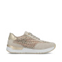 előnézet RIEKER 58906-91 bézs női modern sportcipő, kényelmes, Antistress