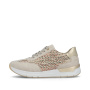 előnézet RIEKER 58906-91 bézs női modern sportcipő, kényelmes, Antistress