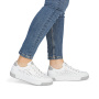 előnézet RIEKER L8849-80 fehér női bőr sneaker a nagyobb kényelemért nyári napokon
